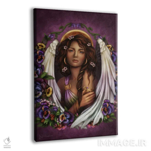تابلو فرشته بنفشه اثر بریگید اشوود - نمای پرسپکتیو محصول