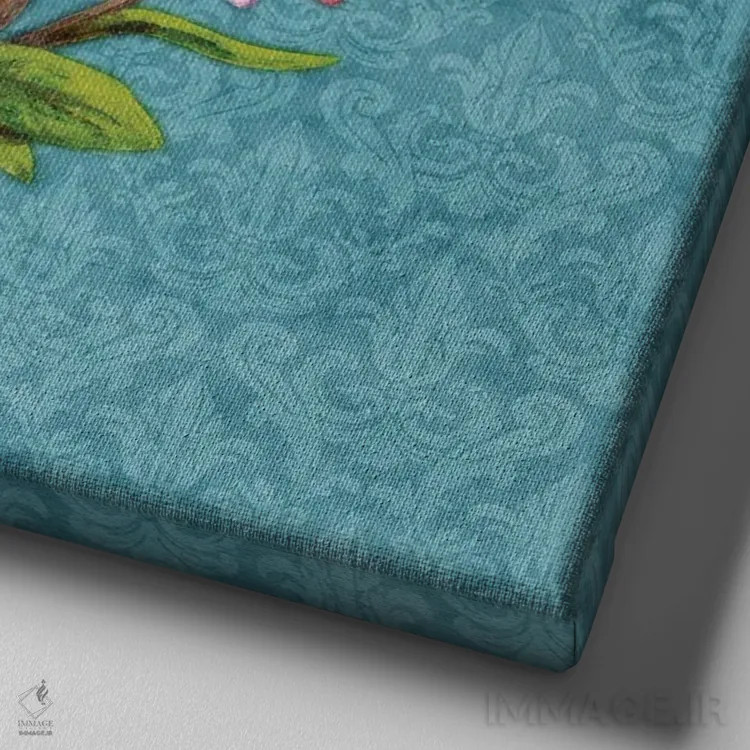 تابلو زمان میگذرد اثر بریگید اشوود - نمای نزدیک بافت بوم