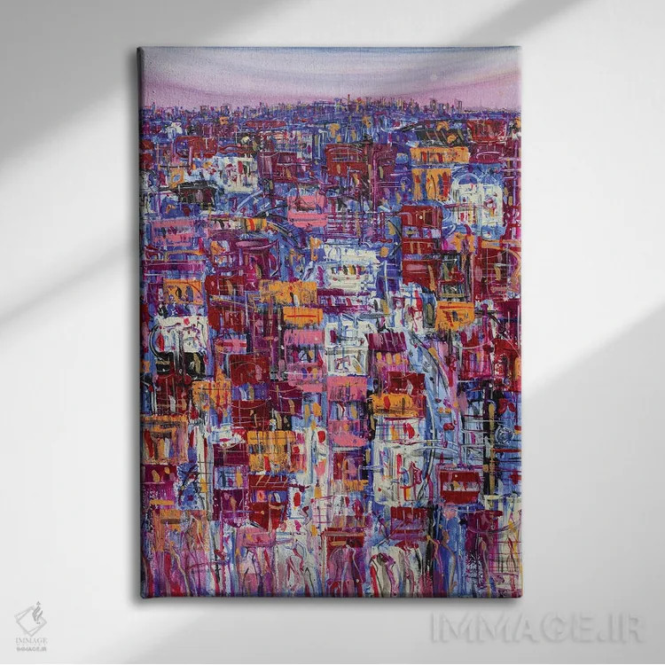 تابلو با فرود زمستان اثر آدام بوگوش - نمای روبهرو روی دیوار