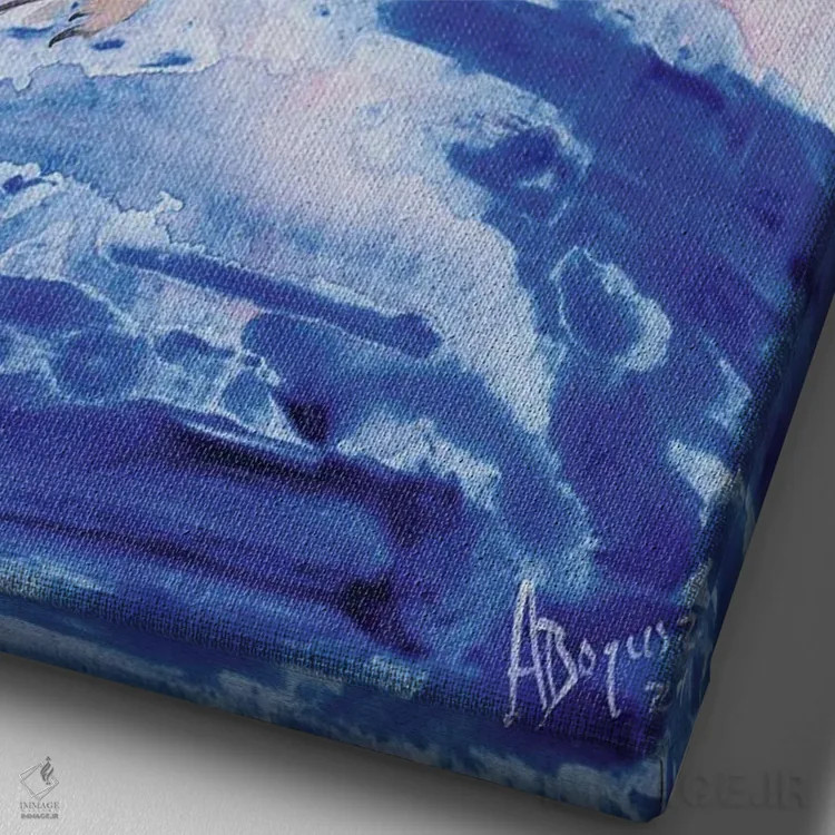 تابلو در آرامش اثر آدام بوگوش - نمای نزدیک بافت بوم