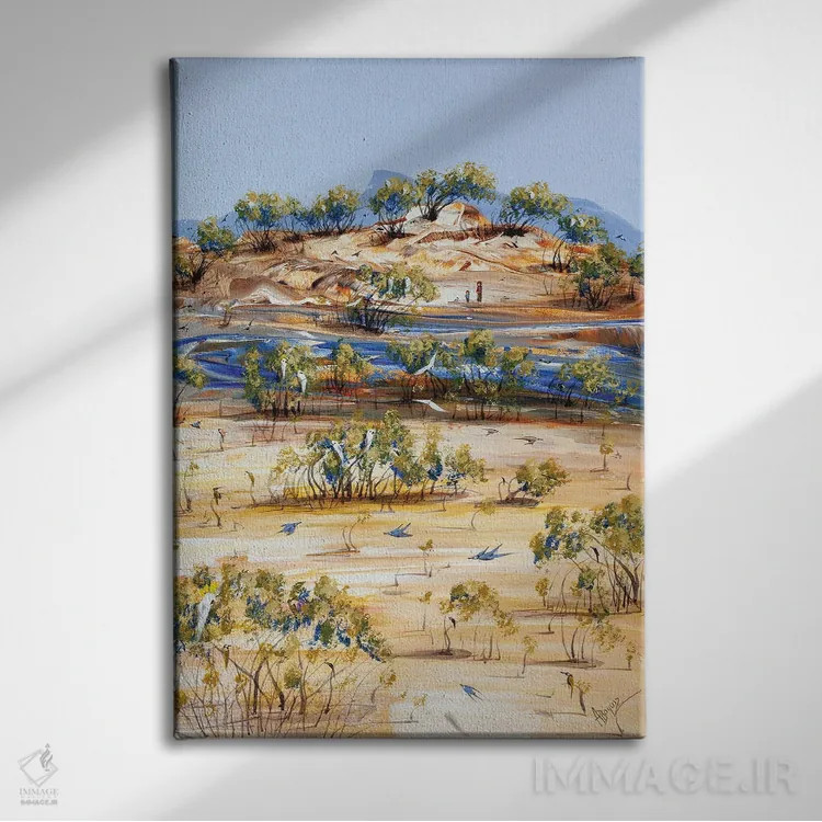 تابلو خیلی دور از خانه اثر آدام بوگوش - نمای روبهرو روی دیوار