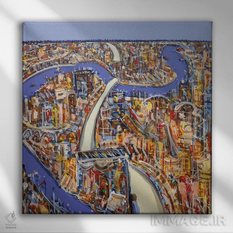 تابلو بازگشت به همانجا که آغاز شد اثر آدام بوگوش - نمای روبهرو روی دیوار