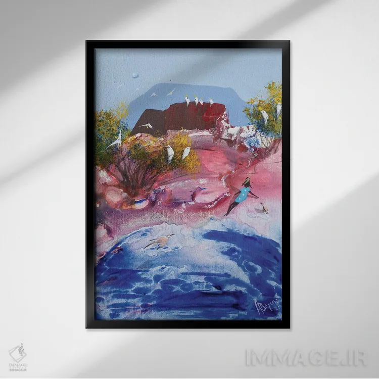 تابلو در آرامش اثر آدام بوگوش - نمای قابدار مشکی