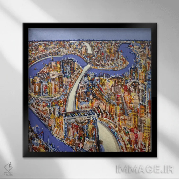 تابلو بازگشت به همانجا که آغاز شد اثر آدام بوگوش - نمای قابدار مشکی