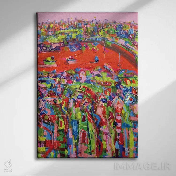 تابلو تابستان بریزبن (استرالیا) اثر آدام بوگوش - نمای روبهرو روی دیوار