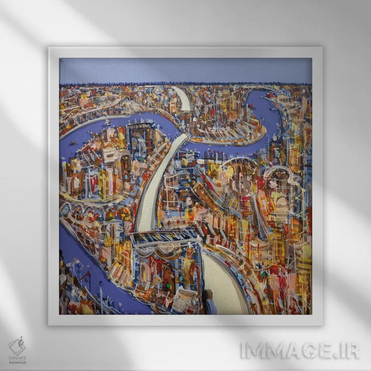 تابلو بازگشت به همانجا که آغاز شد اثر آدام بوگوش - نمای قابدار سفید