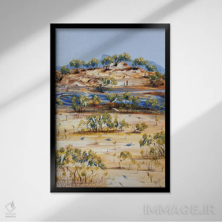 تابلو خیلی دور از خانه اثر آدام بوگوش - نمای قابدار مشکی