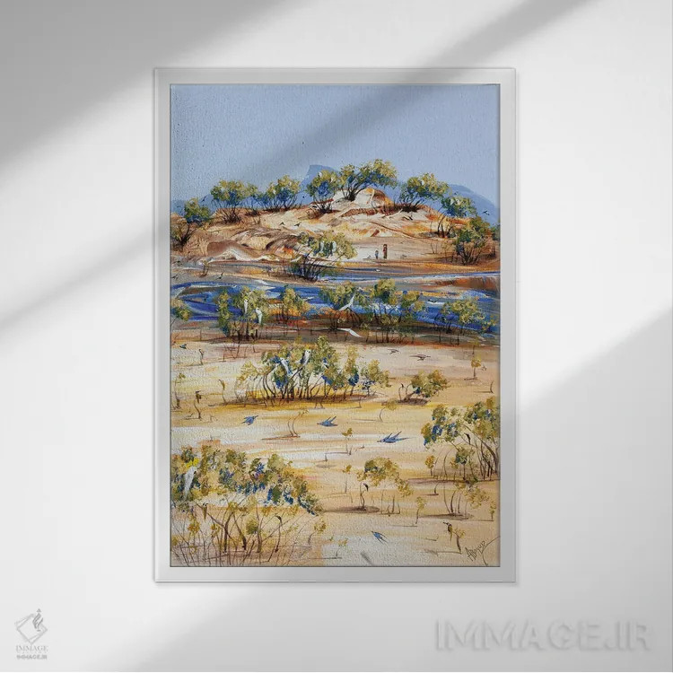 تابلو خیلی دور از خانه اثر آدام بوگوش - نمای قابدار سفید