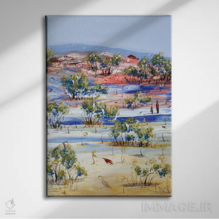 تابلو آبهای عمیق اثر آدام بوگوش - نمای روبهرو روی دیوار