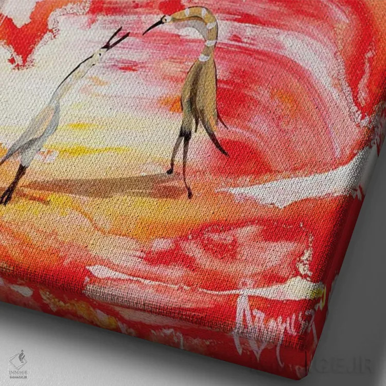 تابلو جبران عقبماندگی اثر آدام بوگوش - نمای نزدیک بافت بوم