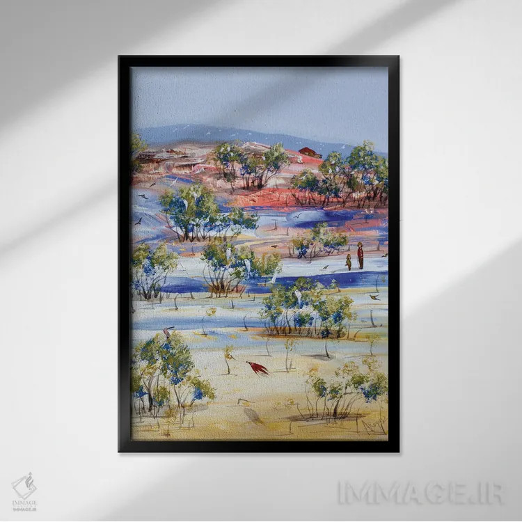 تابلو آبهای عمیق اثر آدام بوگوش - نمای قابدار مشکی