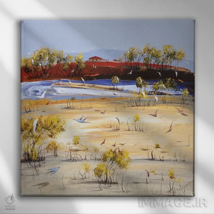 تابلو زندگی آرام اثر آدام بوگوش - نمای روبهرو روی دیوار