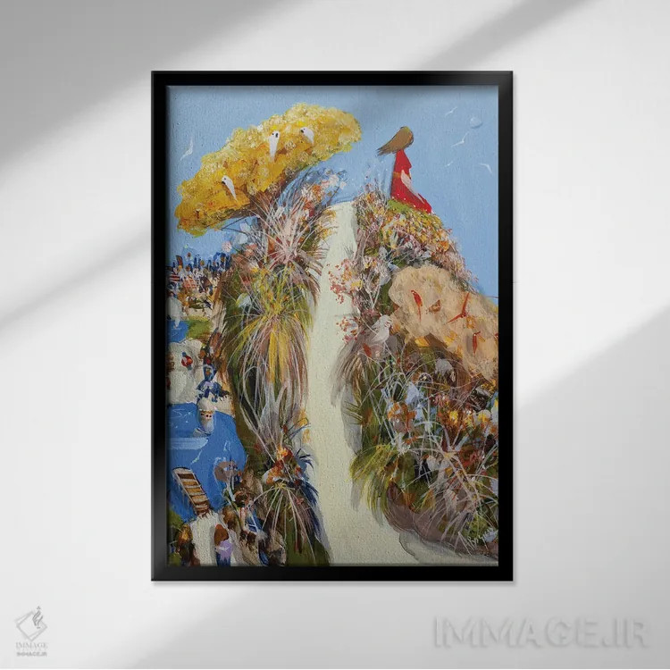 تابلو نگاهی نو اثر آدام بوگوش - نمای قابدار مشکی