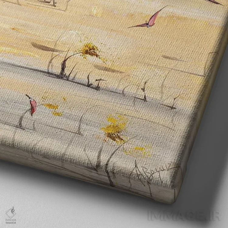 تابلو زندگی آرام اثر آدام بوگوش - نمای نزدیک بافت بوم