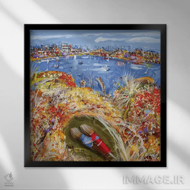 تابلو تمام تو اثر آدام بوگوش - نمای قابدار مشکی