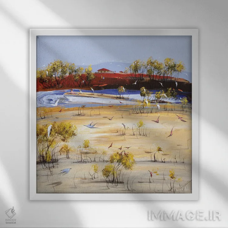 تابلو زندگی آرام اثر آدام بوگوش - نمای قابدار سفید