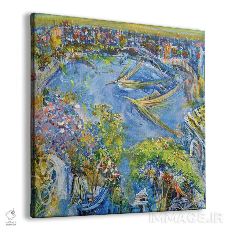 تابلو وقتی با هم پرواز میکنیم اثر آدام بوگوش - نمای پرسپکتیو محصول