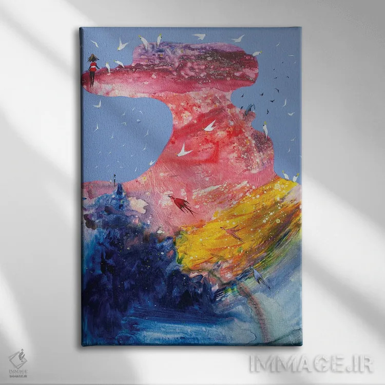 تابلو مروارید خرد اثر آدام بوگوش - نمای روبهرو روی دیوار