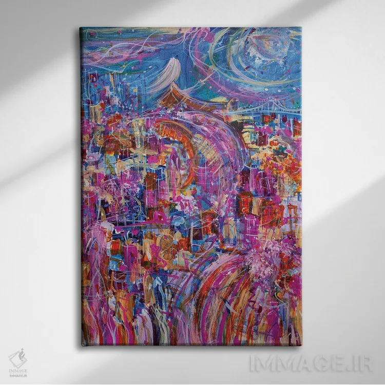 تابلو وقتی دنبال رویاهایت میروی اثر آدام بوگوش - نمای روبهرو روی دیوار