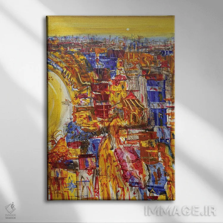 تابلو روزهای گرم پیش رو اثر آدام بوگوش - نمای روبهرو روی دیوار