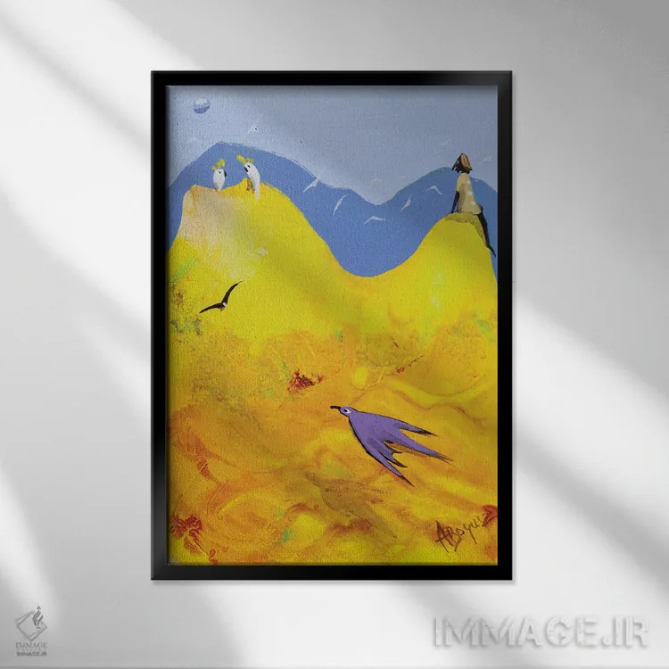 تابلو آنچه داشتی و از دست دادی اثر آدام بوگوش - نمای قابدار مشکی