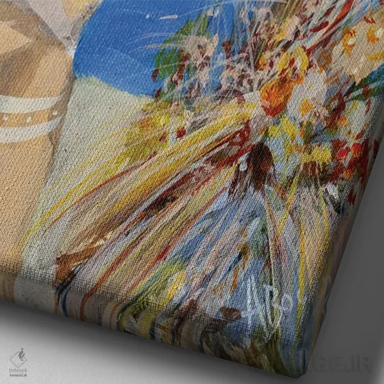 تابلو هر جا که ما را ببرد اثر آدام بوگوش - نمای نزدیک بافت بوم