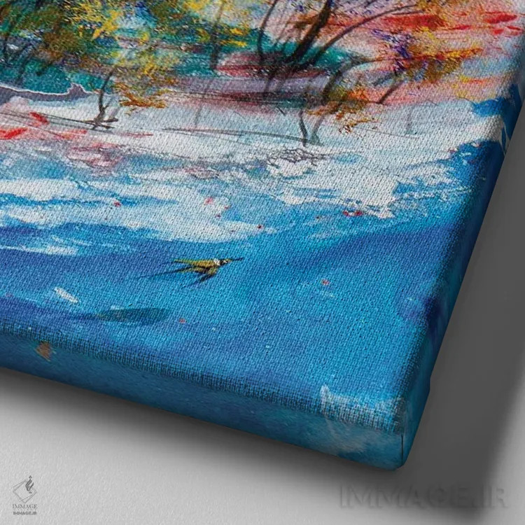 تابلو ماجراجویی بعدی اثر آدام بوگوش - نمای نزدیک بافت بوم