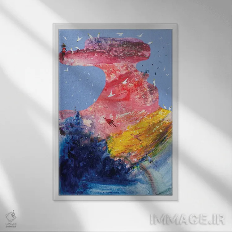 تابلو مروارید خرد اثر آدام بوگوش - نمای قابدار سفید