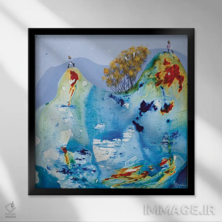 تابلو نامه عاشقانه اثر آدام بوگوش - نمای قابدار مشکی