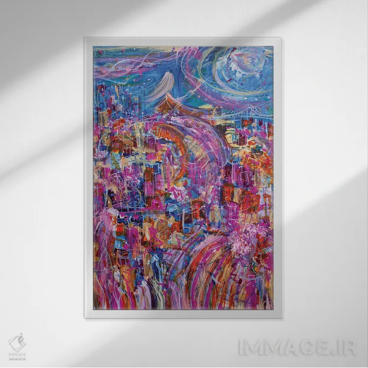 تابلو وقتی دنبال رویاهایت میروی اثر آدام بوگوش - نمای قابدار سفید