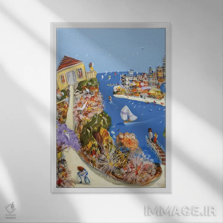 تابلو وقتی به خانه میآیی اثر آدام بوگوش - نمای قابدار سفید