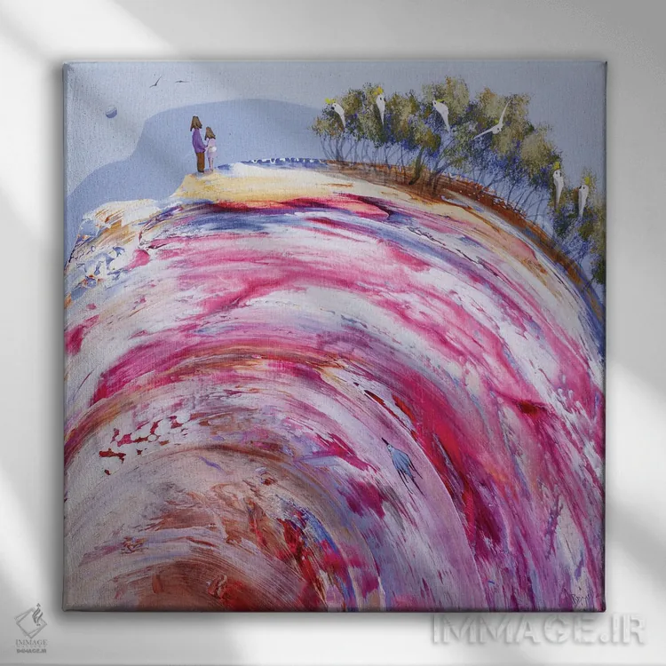 تابلو گردش جهان اثر آدام بوگوش - نمای روبهرو روی دیوار