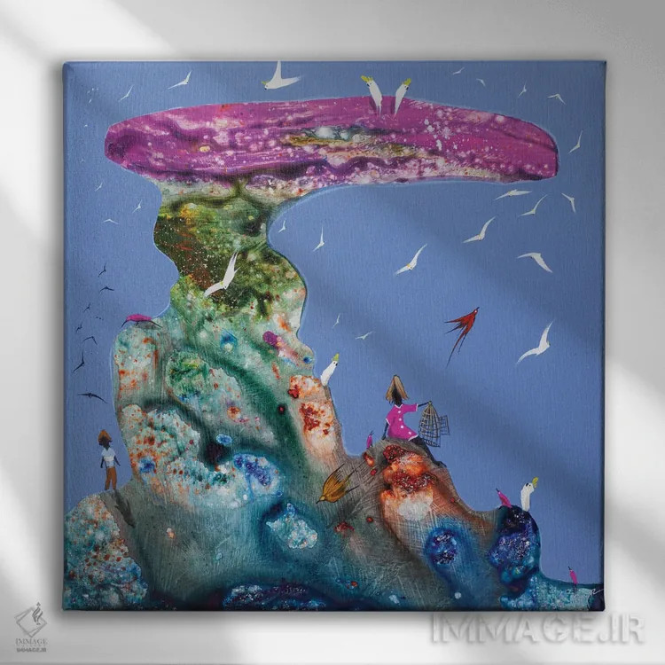 تابلو تو مرا آزاد میکنی اثر آدام بوگوش - نمای روبهرو روی دیوار