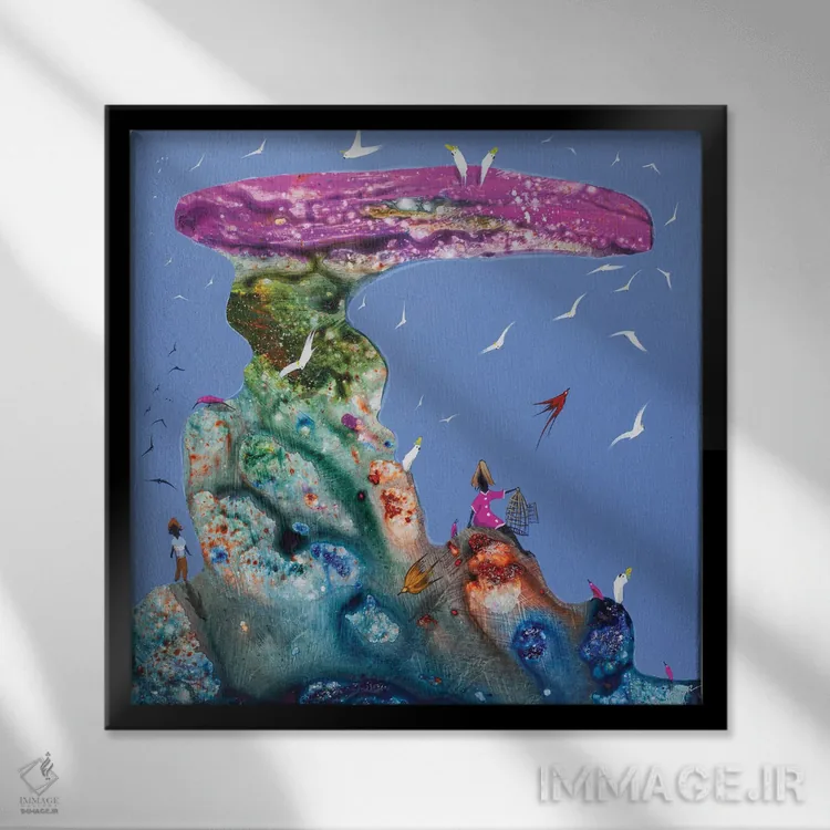 تابلو تو مرا آزاد میکنی اثر آدام بوگوش - نمای قابدار مشکی