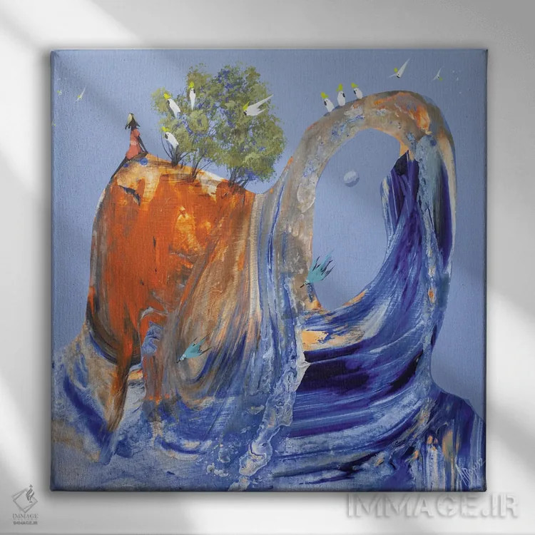 تابلو گوش سپردن به طبیعت اثر آدام بوگوش - نمای روبهرو روی دیوار