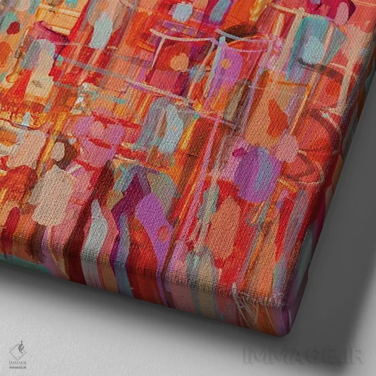 تابلو حالوهوای شهری اثر آدام بوگوش - نمای نزدیک بافت بوم