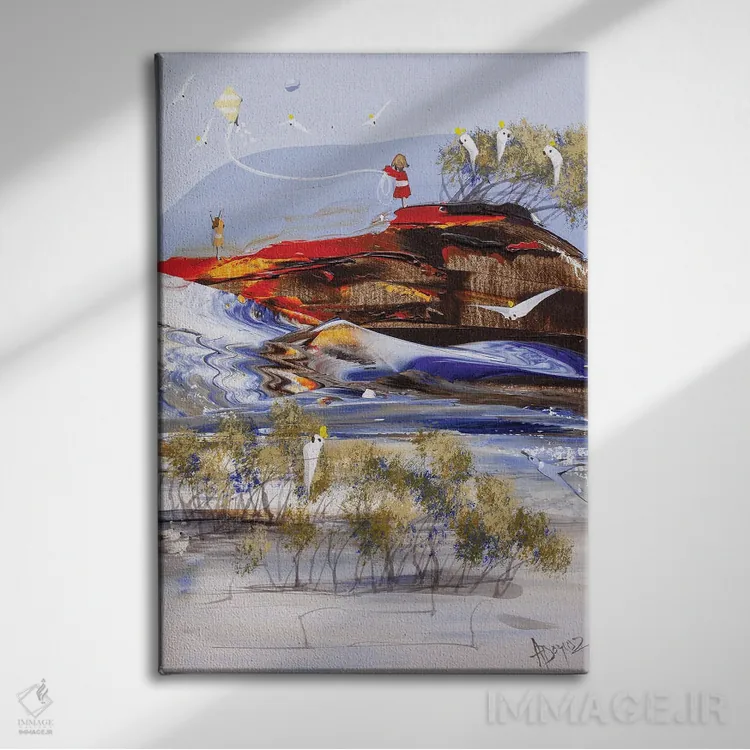تابلو در اوج پرواز اثر آدام بوگوش - نمای روبهرو روی دیوار