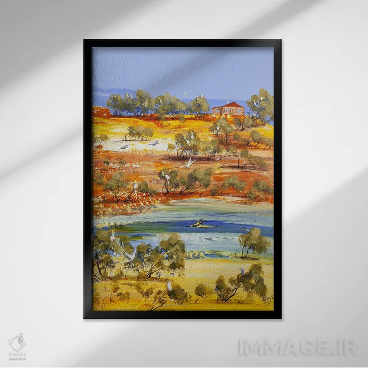 تابلو یادگیری پرواز دوباره اثر آدام بوگوش - نمای قابدار مشکی