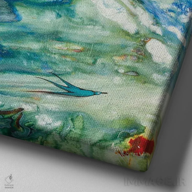 تابلو پذیرش ناشناخته اثر آدام بوگوش - نمای نزدیک بافت بوم