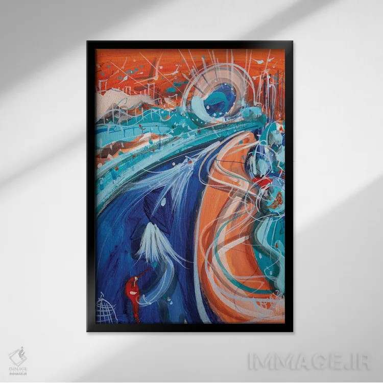 تابلو از ناشناخته نترس اثر آدام بوگوش - نمای قابدار مشکی