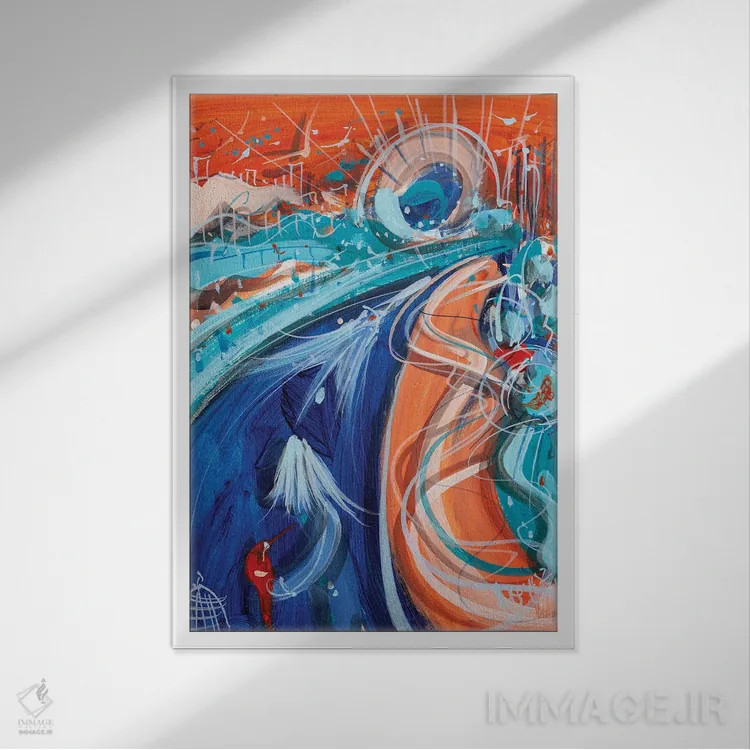 تابلو از ناشناخته نترس اثر آدام بوگوش - نمای قابدار سفید