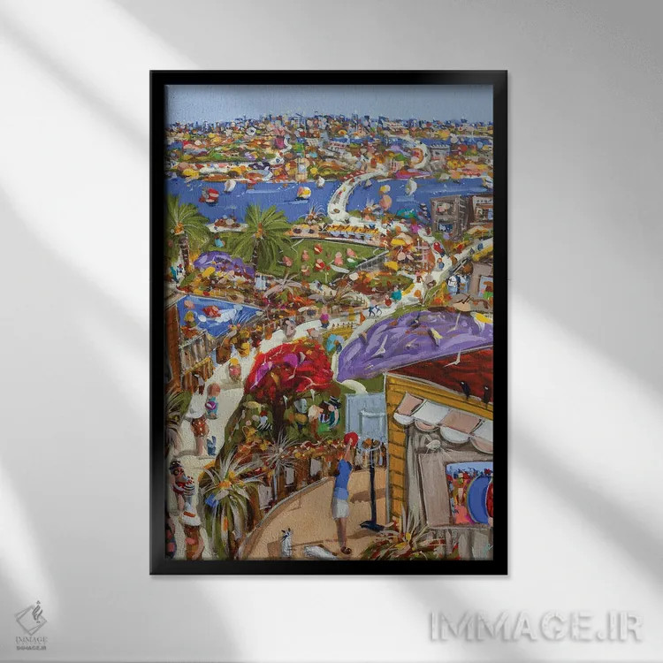 تابلو دوباره خانه اثر آدام بوگوش - نمای قابدار مشکی