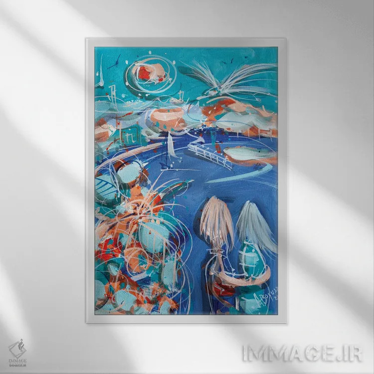 تابلو تو را میپرستم اثر آدام بوگوش - نمای قابدار سفید