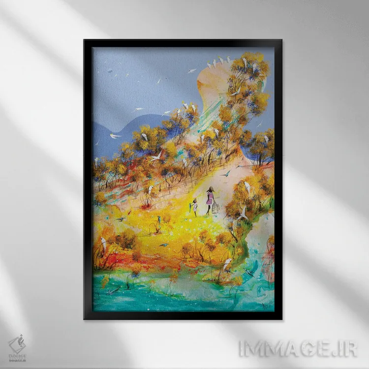 تابلو خانه بودن خوب است اثر آدام بوگوش - نمای قابدار مشکی