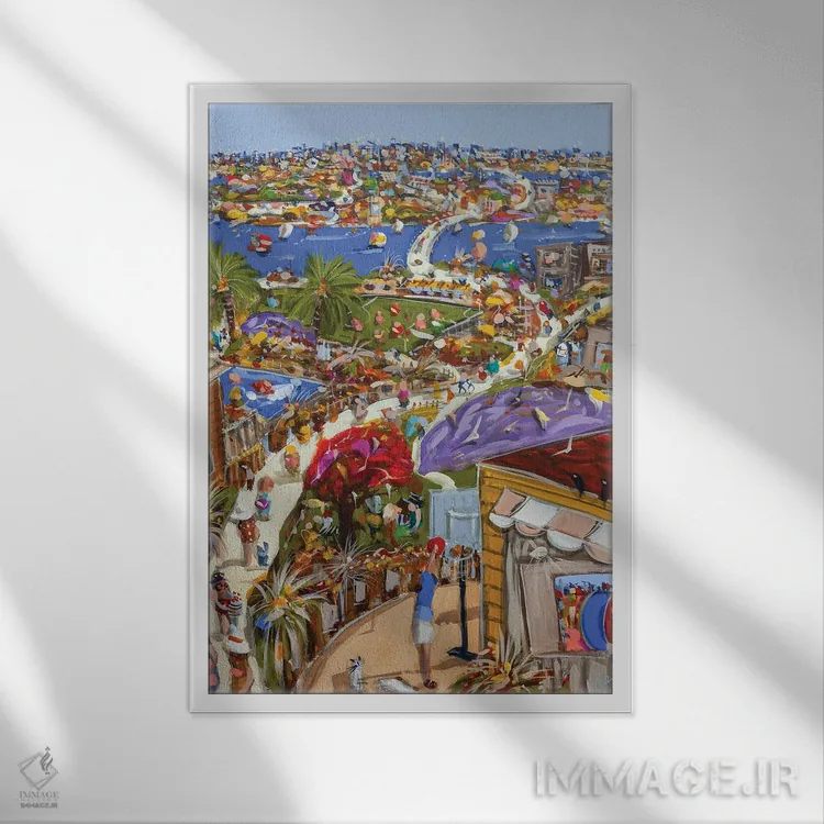 تابلو دوباره خانه اثر آدام بوگوش - نمای قابدار سفید