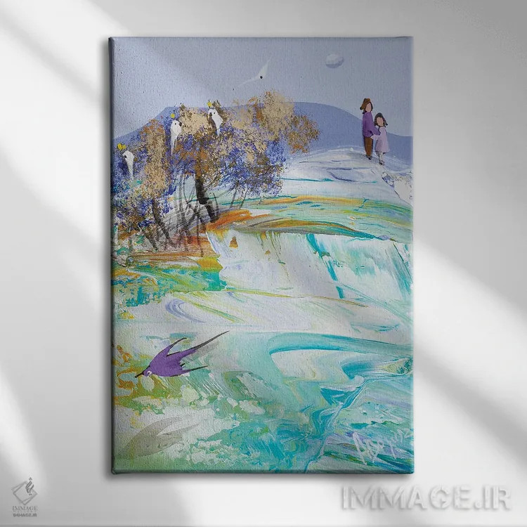 تابلو ترک آشیانه اثر آدام بوگوش - نمای روبهرو روی دیوار