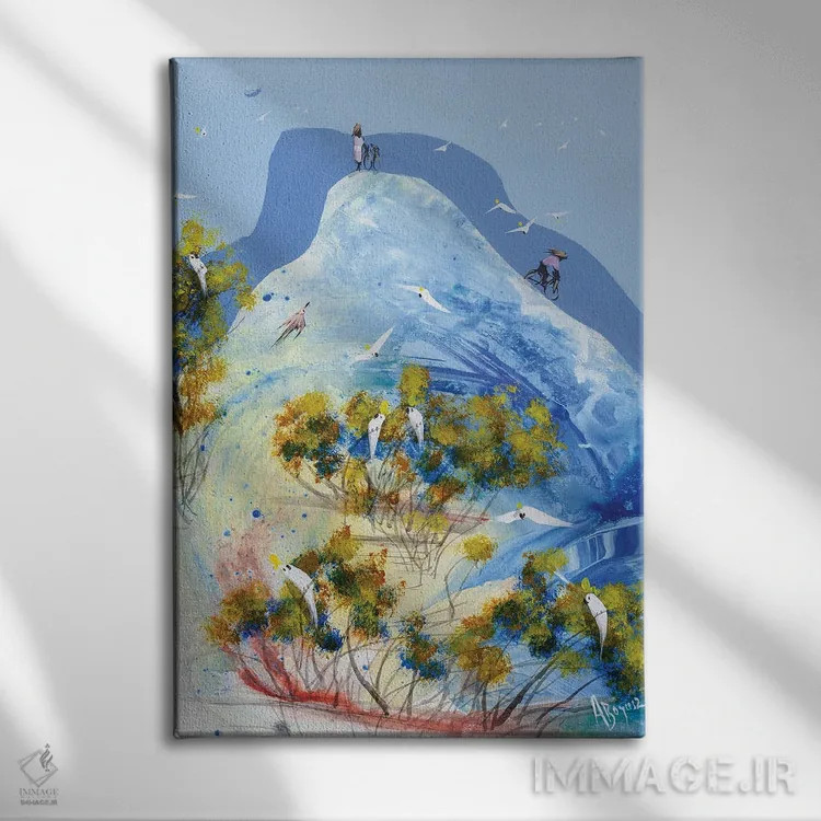 تابلو پیشرو بودن اثر آدام بوگوش - نمای روبهرو روی دیوار