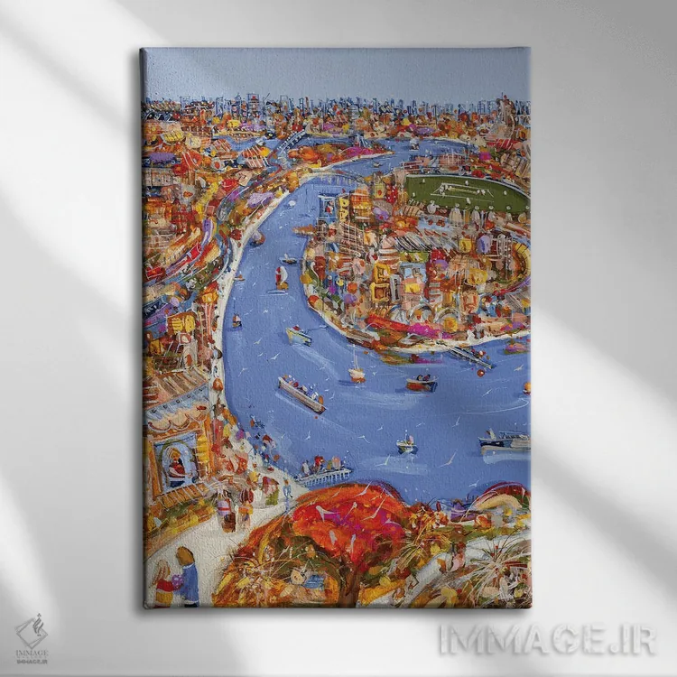 تابلو بگذار عشق جاری شود اثر آدام بوگوش - نمای روبهرو روی دیوار