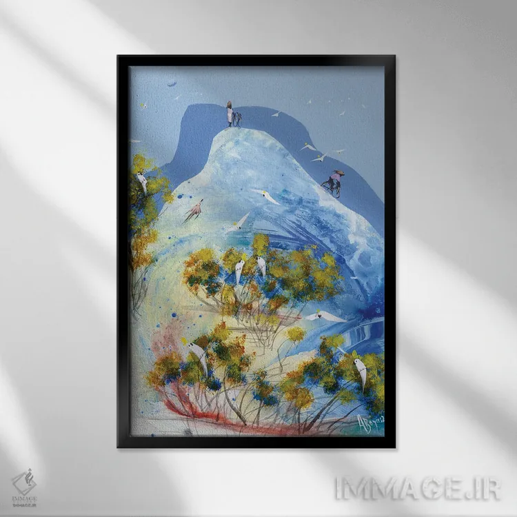 تابلو پیشرو بودن اثر آدام بوگوش - نمای قابدار مشکی