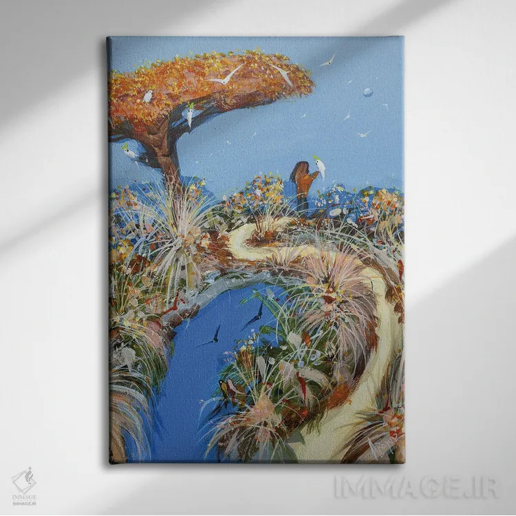 تابلو اکنون آزادی اثر آدام بوگوش - نمای روبهرو روی دیوار